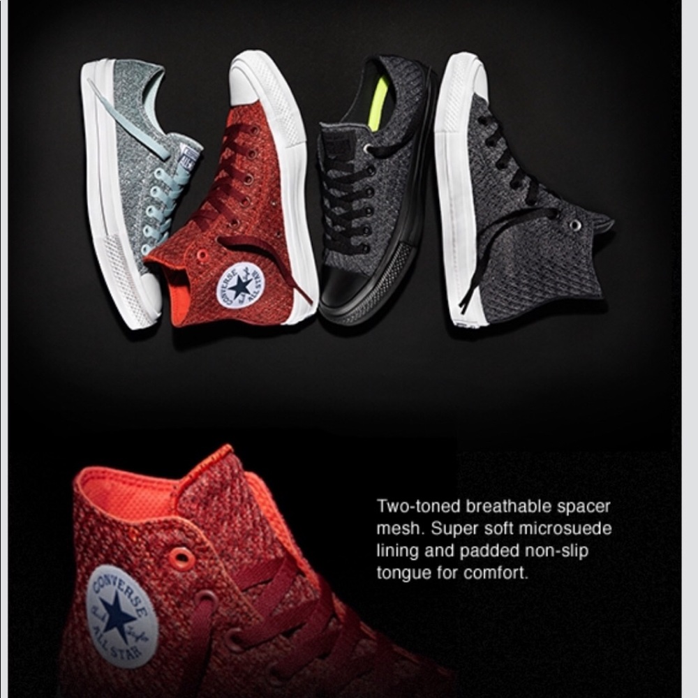 Converse All Star High II Lunarlon in red